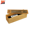 DS Bamboo Hollowed-out Wine Packaging Box Sliding Lip Wooden Wine Box Gift Storage Box